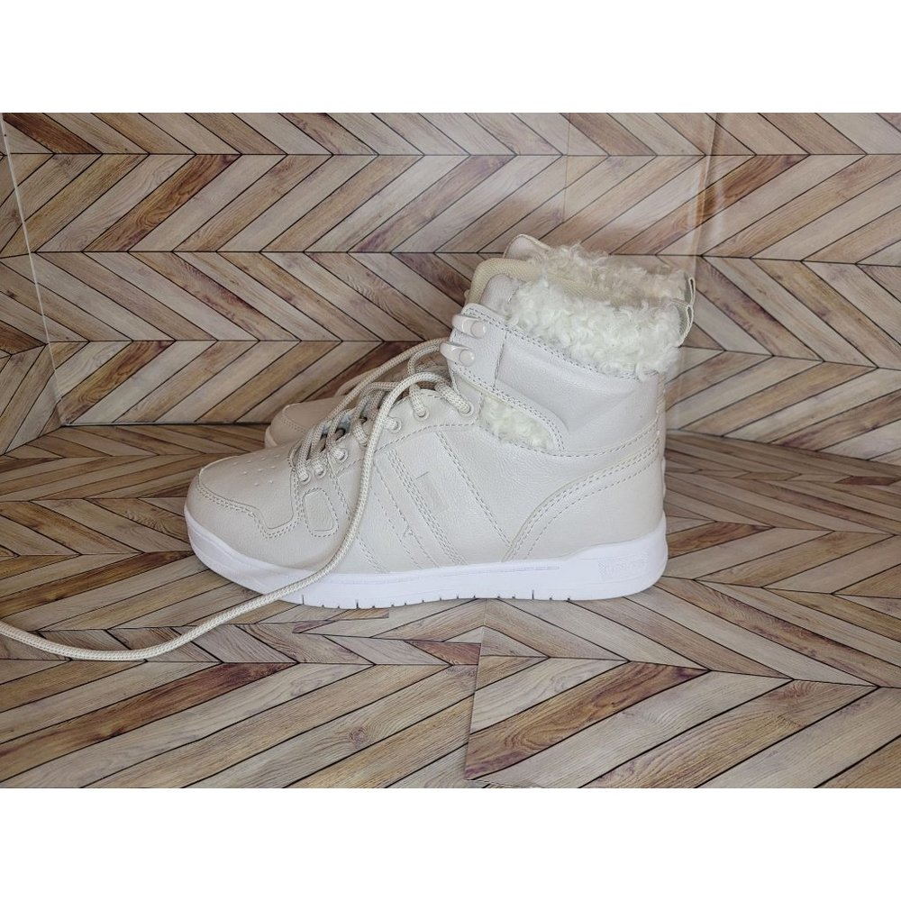 Women Levi's Coconut White BB HI Plush High Top Sneaker Size 7 38 520120 - Picture 4 of 5
